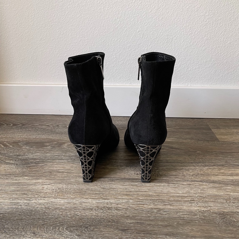Dior Boots Women Size 6.5 Suede Black - Picture 2 of 7